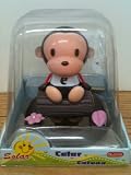 Car Decorative Little Monkey - Black With White Shirt