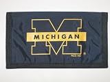 MICHIGAN WOLVERINES Team Logo Nylon Bifold CHECKBOOK COVER