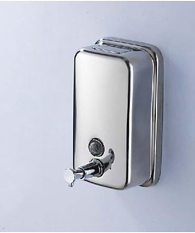 FW 0.5 Stainless Steel Chrome Finish Wall Mounted Liquid Soap Dispenser 1000 ml , chrome