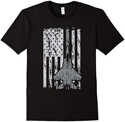 Men's Awesome F15 Flag TShirt Large Black