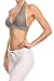 Vialumi Women's Juniors Solid Triangle Halter Neck Lace Bralette