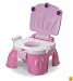 Fisher-Price Pink Princess Stepstool Potty in Pink