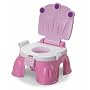 Fisher-Price Pink Princess Stepstool Potty in Pink