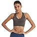 YAHA Women's Sports Bra Racerback Yoga Workout Bra (M, Gray)