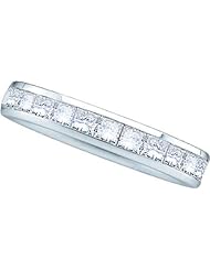 0.75CTW PRINCESS DIAMOND MACHINE SET BAND