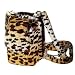Leopard Skin Design Cell Phone Purse Plus with Adjustable Shoulder Strap