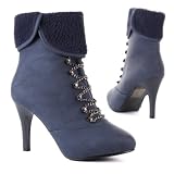 Produkt-Bild: Damen Schuhe, Stiefeletten, L027, Synthetik in hochwertiger Leder Optik