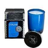 Votivo Color Collection Sheer Water Lily Scented Candle BLUE