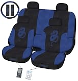 Dragon 11 Pc Seat Cover Set Ipocket Blue Car Truck Universal Bucket Seat Cover 1995 Thru 2008 Honda Civic Accord Toyota Chevrolet Ford Nissan