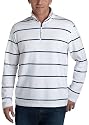 Nautica Men's 1/4 Zip Stripe French Terry Pullover