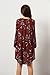 ROMWE Women's Loose Long Sleeve Keyhole Flowery Floral Beach Dress