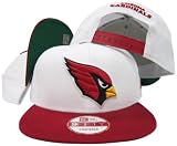 Arizona Cardinals White/Red Two Tone Plastic Snapback Adjustable Plastic Snap Back Hat / Cap
