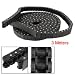 3 Meters Long Plastic 12.7mm Pitch Transmission Roller Chain Black