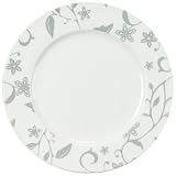 Vinea Fine Bone China Rimmed Gun Metal 28cm Dinner Plate