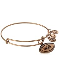 Alex and Ani "NFL" New York Jets Football Expandable Wire Bangle Bracelet, 7.5"