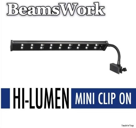 BeamsWork 14" Hi Lumen Mini LED Clip-on Aquarium Light Fixture 18x0.2W