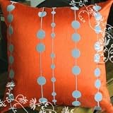 Decorative Modern Orangered Throw Pillow Cover