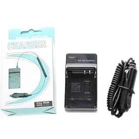 BestDealUSA New AC Charger+Car Adapter for Panasonic CGA-S008E S008