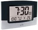 Luna Smartlite&reg; LCD Wall Clock with Calendar, Temperature and Moonphase