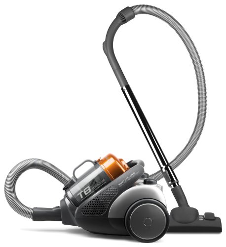 Electrolux ZT3510UK T8 Bagless Cylinder Vacuum Cleaner, Dark Grey and Orange Metallic