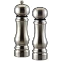 Vic Firth Gourmet Traditional Salt and Pepper Mill Set - Stainless Steel