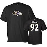 Haloti Ngata Baltimore Ravens Black Reebok Name & Number T-Shirt