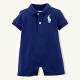 ラルフローレン　ビックポニー　ロンパース　ネイビー　６０ [並行輸入品]