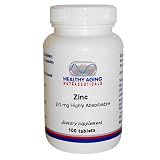 Healthy Aging Nutraceuticals Zinc  20 Mg Highly Absorbable 100 Tablets (Pack of 2)