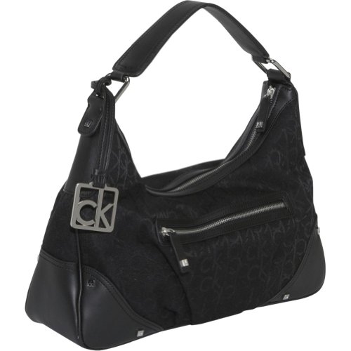 Calvin Klein Hudson Logo Zip Hobo