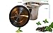 Tea Infuser PREMIUM Tea Strainer 304 Stainless Steel with LID Steeper Brew in Mug Strainers For Loose Leaf Herbal Tea Perfect For Teapots Mugs and Cups Good For Weight Loss and Detox by K&S Artisan