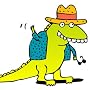 Greetings Card Notecards - Dizzysaurus - Pack of 6&hellip by IONA