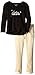 Calvin Klein Little Girls' Black Top with Pants