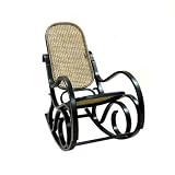 Carolina Cottage Antique Black Victoria Bentwood Rocker