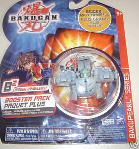 Childrens Toyshop  Toys : Bakugan Bakupearl Series 2 B2 Booster Pack Bigger Brawlers Grey Blade Tigrerra
