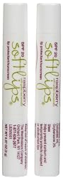 Softlips Lip Protectant/Sunscreen, SPF 20, Raspberry, Value Pack, 2 ct.
