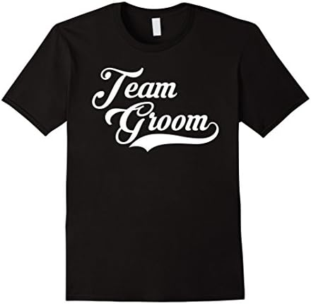 Men's Team Groom T-Shirt Wedding T Shirt XL Black