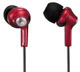 Panasonic RP-HJE280-R Inner Ear Earbuds w/Extension (Red)