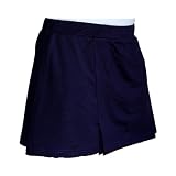 Womens Junior Navy Blue Tennis Running A-line Skirt Skort