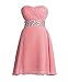 Fashion Plaza Chiffon Bridesmaid Dresses Short Strapless D0123