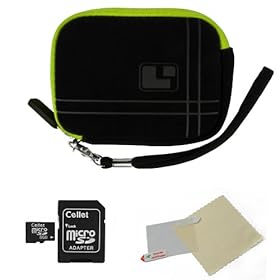 GREEN Aero Bumb Travel Protection Slim Soft Micro-Suede Cover Carrying Sleeve Case Smart Design with Extra Accessory Pocket For Panasonic Lumix / DMC-SZ7 / DMC-TS10 / DMC-TS20 / DMC-TS3 / DMC-TS4 / DMC-ZS10 / DMC-ZS15 / DMC-ZS20 / DMC-ZS8 / FH4 / FH6 / FH8 / SZ1 / TS4 / ZS15 / ZS20 Point And Shoot D