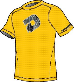 Demarini Men's Yard-work Cf5-d Training Tee, Demarini Gold, Large On Sale