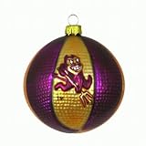 Arizona State Sun Devils 3 1/2 Glass Basketball Ornament (Set of 2)