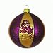 Arizona State Sun Devils 3 1/2 Glass Basketball Ornament (Set of 2)