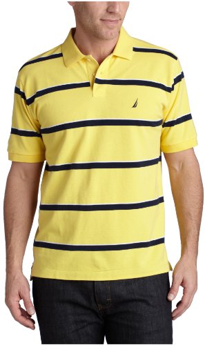 Nautica Men’s Elliot Pique Polo,Yacht Yellow
