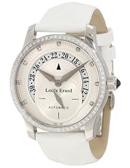 Louis Erard Womens 91601SE50.BDV12 Emotion Automatic Diamond White Patent Date Watch