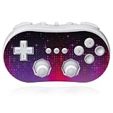 Design Skins for Nintendo Wii Classic Controller - Stars Equalizer magenta/pink Design Folie