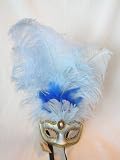 Ciuffo Star Blue Venetian Mask