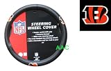Official NFL License Steering Wheel Cover - Cincinnati Bengals