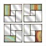 Metal Wall Mirror (Set of 4)