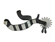 Black Steel Show Spurs with Jingle bob Chap Guard
